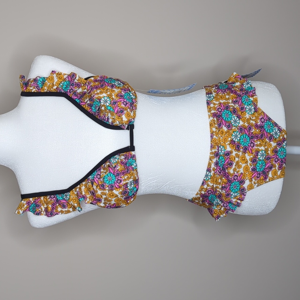 Sun & Sea floral triangle bikini size medium